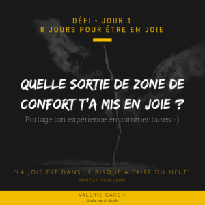 Jour 1 Défi 8 jours pour être en joie